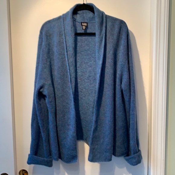 Eileen Fisher Wool Mohair Open Front Cardigan L - Picture 1 of 8